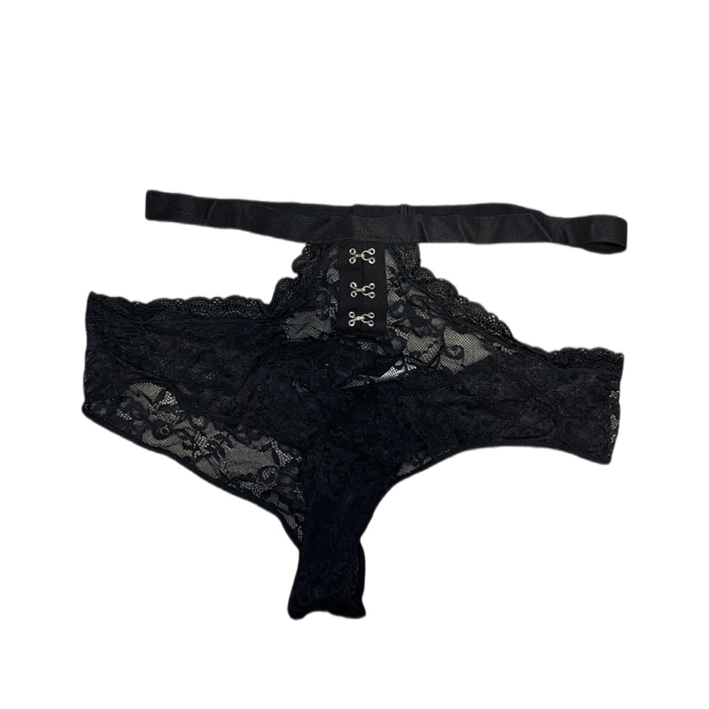 Adore Me Black Lace Cheeky Panty – XL | Sheer, Sexy & Sporty